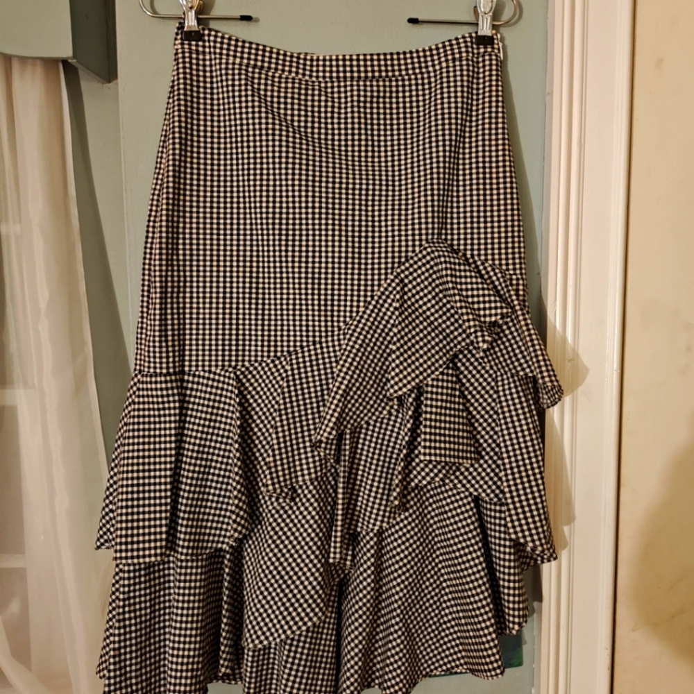 Scripted brand Skirt, Size Small/petite, S/P, NewWithTags, NWT $215, Black/white